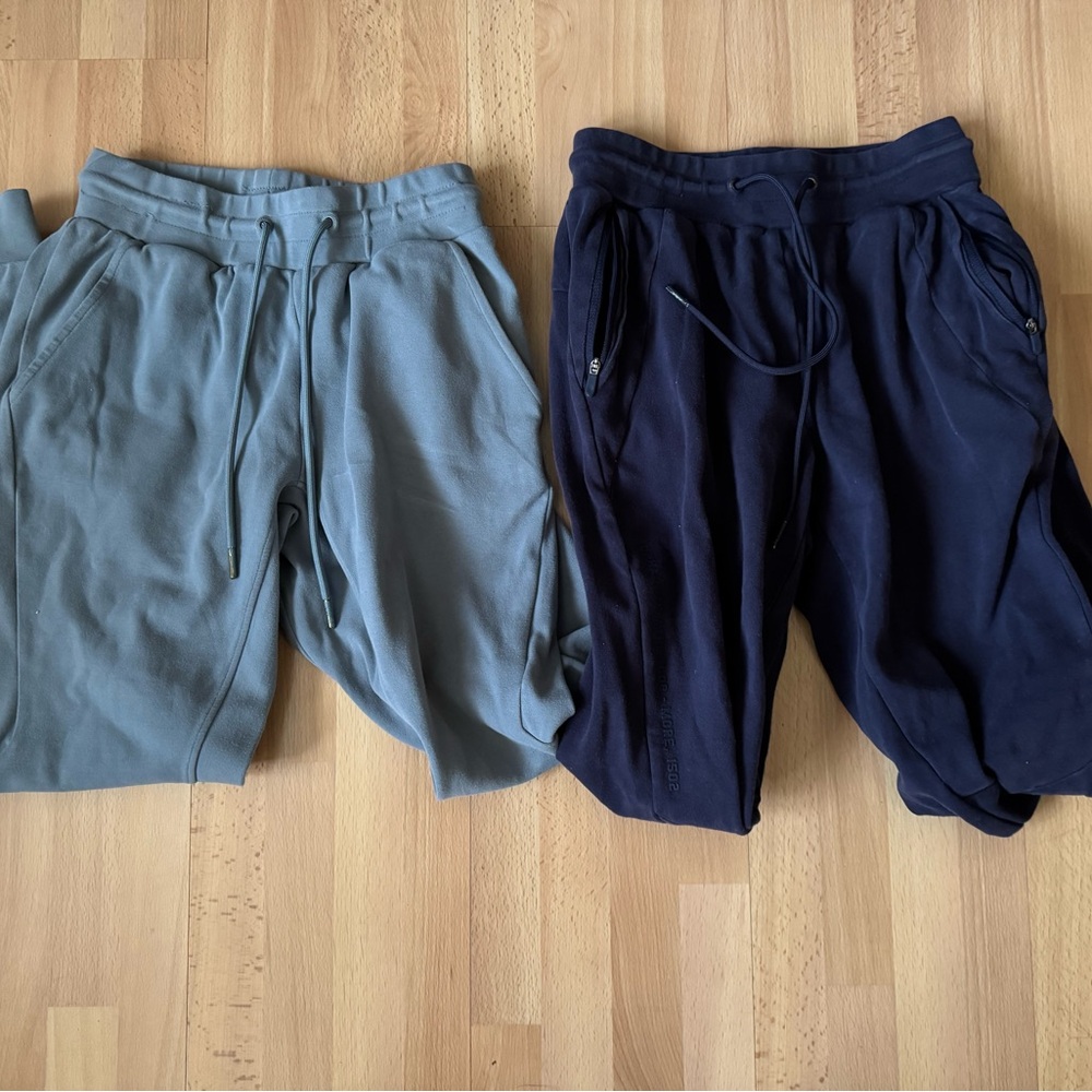 Bundle of 2 Alphalete Women’s Joggers Pants in Slate Blue and Navy, Small